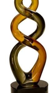 Twisted Amber Art Glass Award