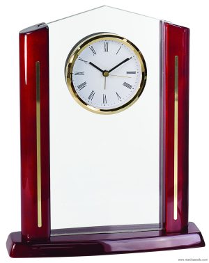 Rectangle Cathedral Acrylic with Clock