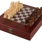 Personalized Rosewood Finish Chess Set