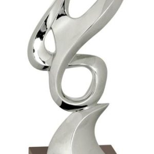 11 3/4 inch Silver Metal Art Crystal Award