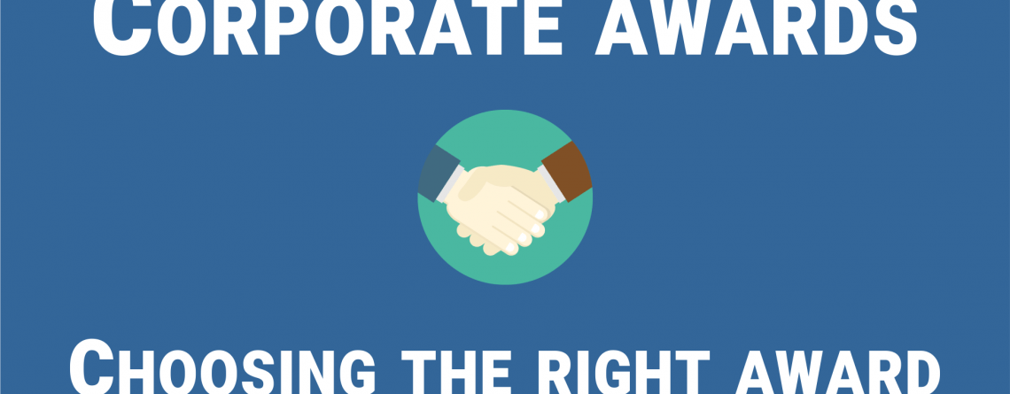 Corporate awards - choosing the right award
