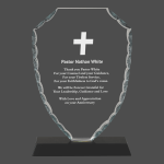 Faceted Shield Glass Award