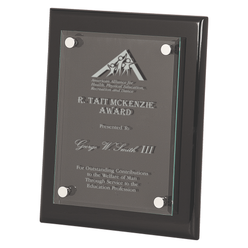 Floating Glass Plaque Award