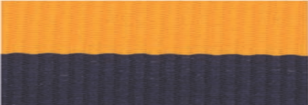 7/8" Navy Blue/Gold Neck Ribbon with Snap Clip