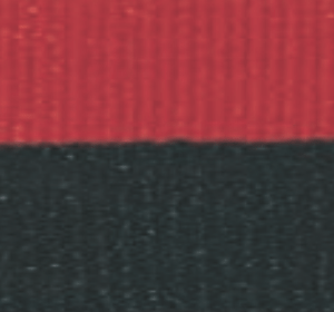 7/8" Black/Red Neck Ribbon with Snap Clip