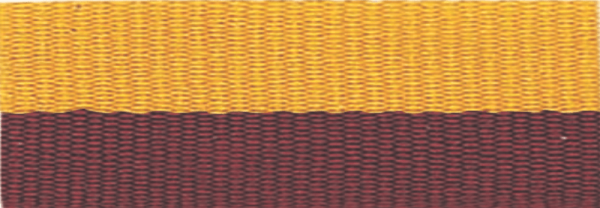 1 1/2" Maroon/Gold Neck Ribbon with Snap Clip