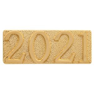 Gold 2021 Metal Chenille Letter Insignia