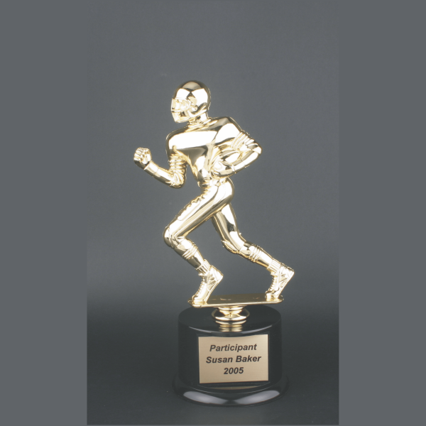 11" Male Football Gold Plastic Trophy