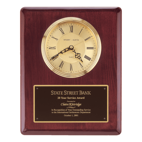 13" Rosewood Piano-Finish Clock with 3 hand movement (1 Day Rush)