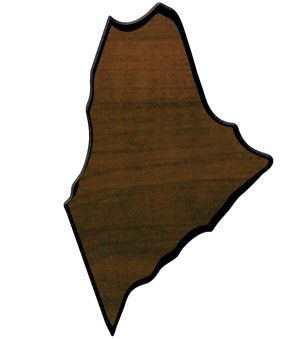 Maine State Shaped Plaque