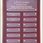 Rosewood Perp. Plaque with Acrylic