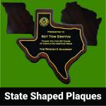State Shaped Plaques