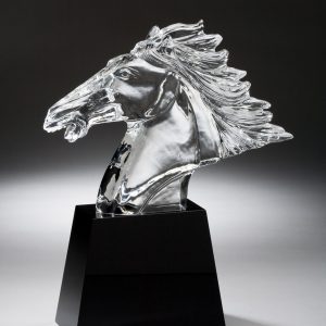 Horse Head Crystal Award