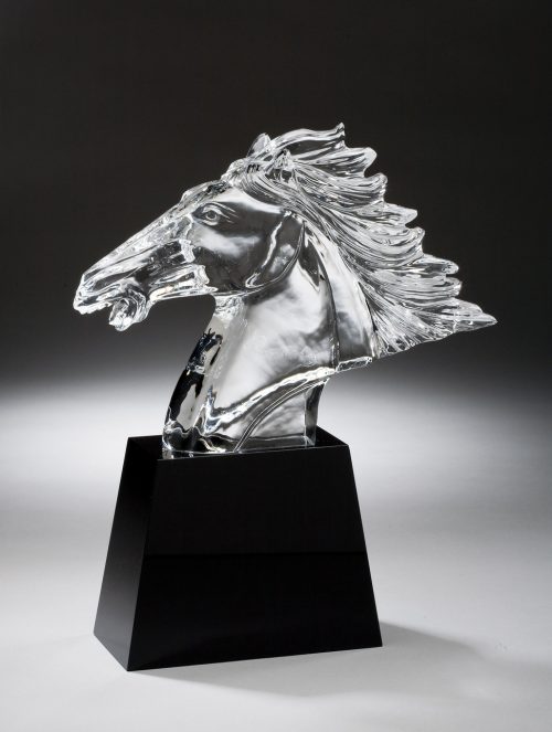 Horse Head Crystal Award