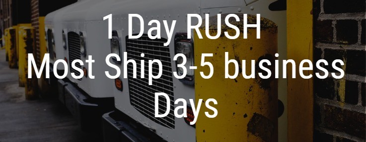 1 Day rush awards - Most items ship 3 to 5 business days