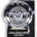 Crystal Glass Awards – 4″ x 5″ Genuine Prism Optical Crystal With Base 1