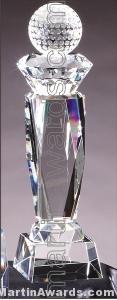 Disco Turret Crystal Glass Award