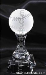 3" x 8" Baseball Prism Optical Crystal Glass