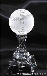 3″ x 8″ Baseball Prism Optical Crystal Glass 1