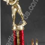 Red Single Column Male Baseball/Softball With 1 Eagle Trophy 1