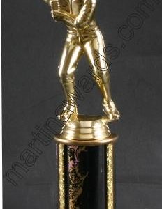 Black Single Column Male Baseball/Softball Trophy