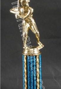 Blue Single Column Male Baseball/Softball Trophy