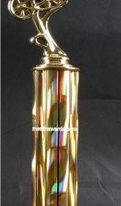 Gold Single Column Chopper Motorcycle Trophy