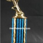 Blue Single Column Chopper Motorcycle Trophy 1