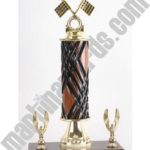 Wood Single Column Pinewood Derby Car With 2 Eagles Trophy 1