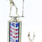 Red/White/Blue Single Column Male T-Ball With 1 Eagle Trophy 1