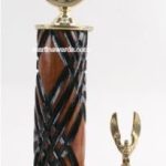 Wood Single Column Horseshoe With 1 Eagle Trophy 1