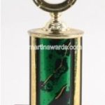 Green Single Column Horseshoe Trophy 1