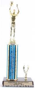 Blue Single Column Male Basketball With 1 Eagle Trophy 1