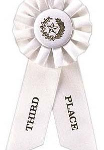 Rosette, 8.5", Third Place Ribbons