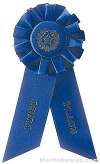 Rosette, 8.5", First Place Ribbons