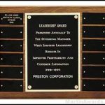 Perpetual Plaques with 12 Black Brass Plates 1