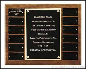 Perpetual Plaques with 12 Black Brass Plates