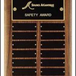 Plaque – Perpetual Award with Black Brass Plates 1