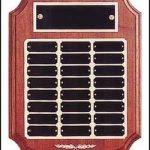 Plaque – Perpetual Award with Black Brass and Gold Back Plates 1