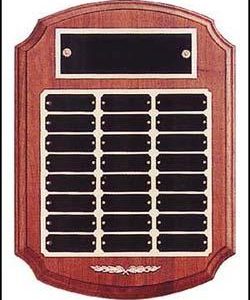 Plaque - Perpetual Award with Black Brass and Gold Back Plates