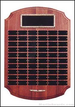 Plaque - Perpetual Award with Black Brass 60 Plates