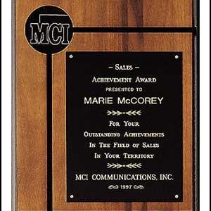 Plaque - American Walnut Plaques with Activity Insert