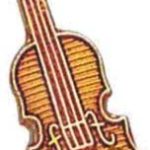 3/4″ Violin Lapel Pin 1