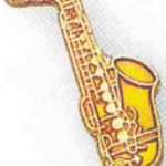 3/4″ Saxophone Lapel Pin 1