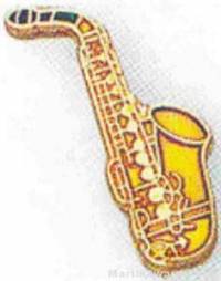 3/4" Saxophone Lapel Pin