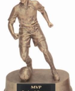 Male Soccer Gold Resin Trophy