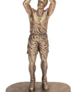 Male Basketball Gold Resin Trophy