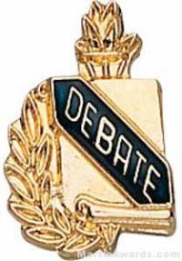 3/8" Debate School Award Pins