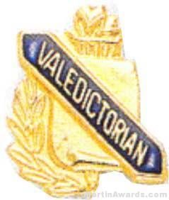 3/8" Valedictorian School Award Pins