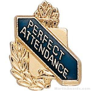 3/8" Perfect Attendance School Award Pins